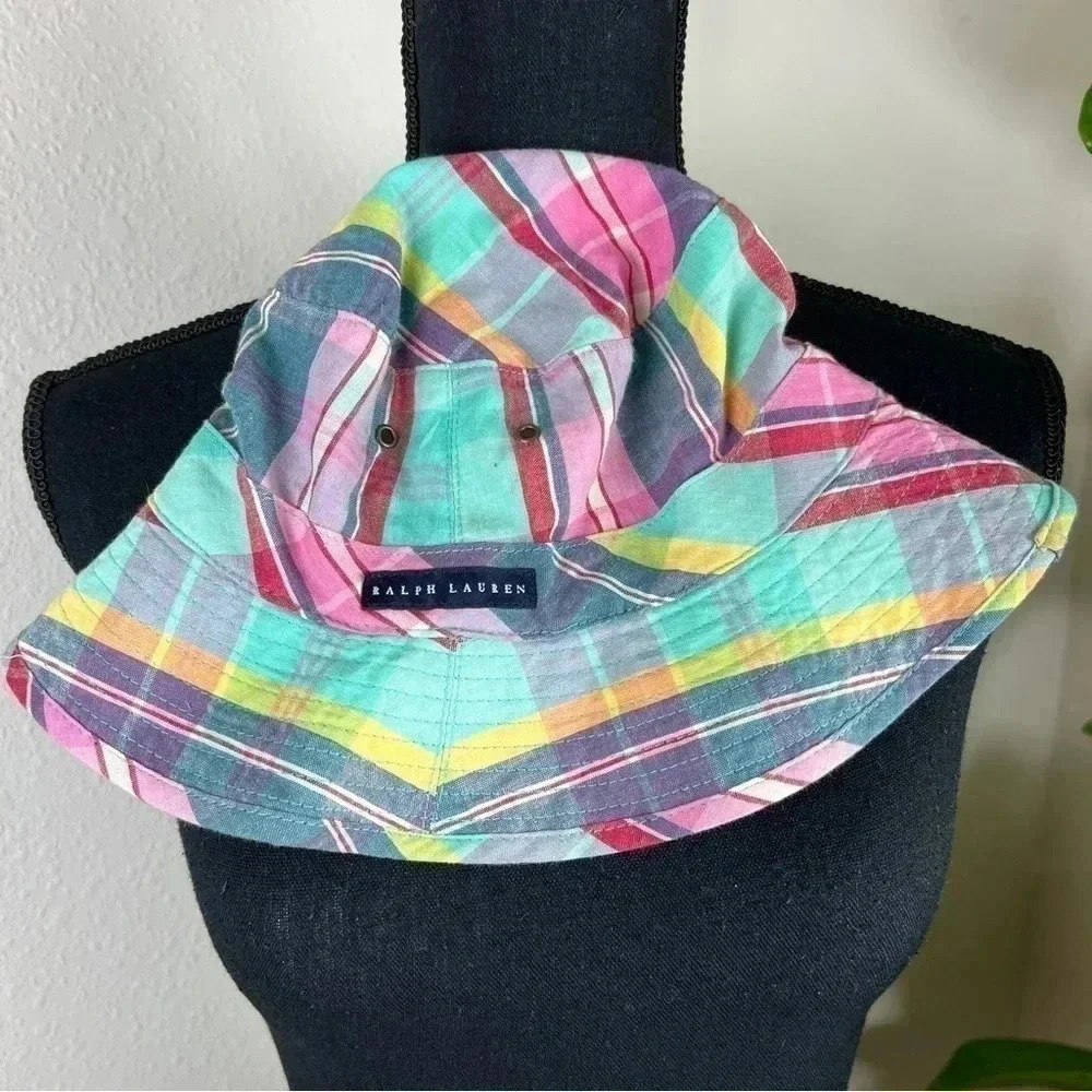 Ralph Lauren Kids Multicolor Plaid Bucket Hat